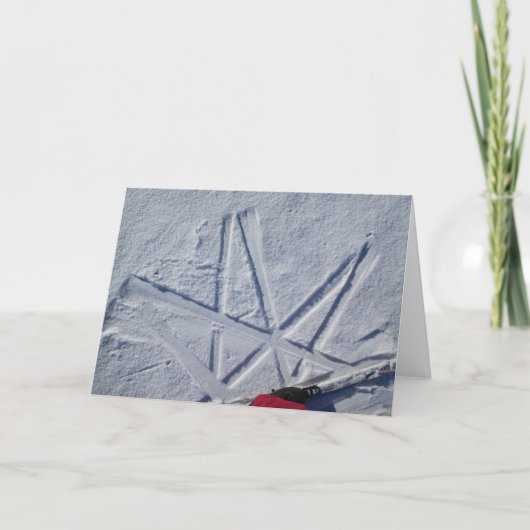 Ski Star Notecard Kaart (Voorkant)