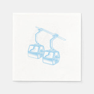 Ski Station Winter Sports Mountain Skier Gift Servet