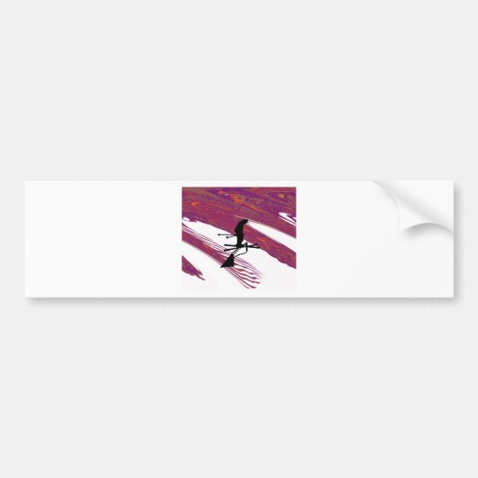 SKI statische klingel Bumpersticker (Voorkant)