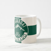 Ski Steamboat Groene Mok (Voorkant rechts)