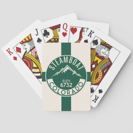 Ski Steamboat Playing Cards Pokerkaarten (Achterkant)