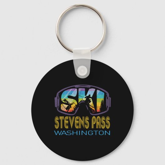 Ski Stevens P Washington Ski Vakantie  Sleutelhanger (Voorkant)