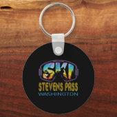 Ski Stevens P Washington Ski Vakantie  Sleutelhanger (Voorkant)