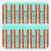 Ski-sticker Vierkante Sticker (Voorkant)