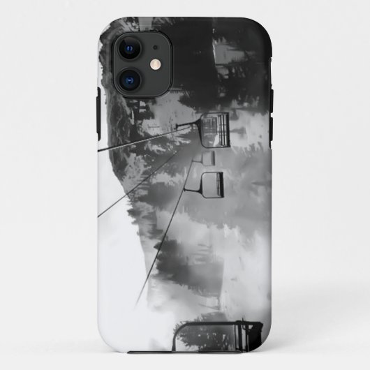 Ski-stoel SneeuwHoesje Case-Mate iPhone Case (Achterkant)