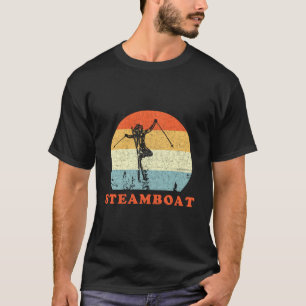 Ski Stoomboot Springscolorado Retro Snow S T-shirt