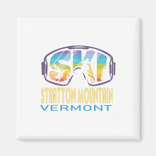 Ski Stratton Mountain Vermont Ski Vakantie Magneet (Voorkant)