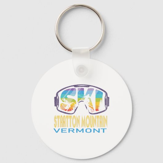 Ski Stratton Mountain Vermont Ski Vakantie Sleutelhanger (Voorkant)