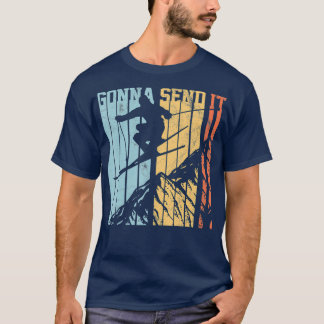 Ski stuurt het Freestyle Skiing T-shirt