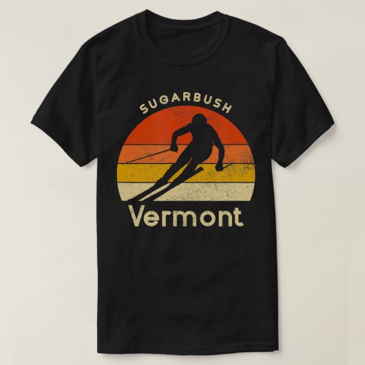  ski Sugarbush Vermont Mountain T-shirt (Design voorkant)
