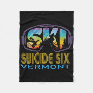 Ski Suicide Six Vermont Ski Vakantie Fleece Deken