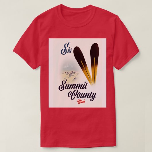Ski Summit County Utah T-shirt (Design voorkant)