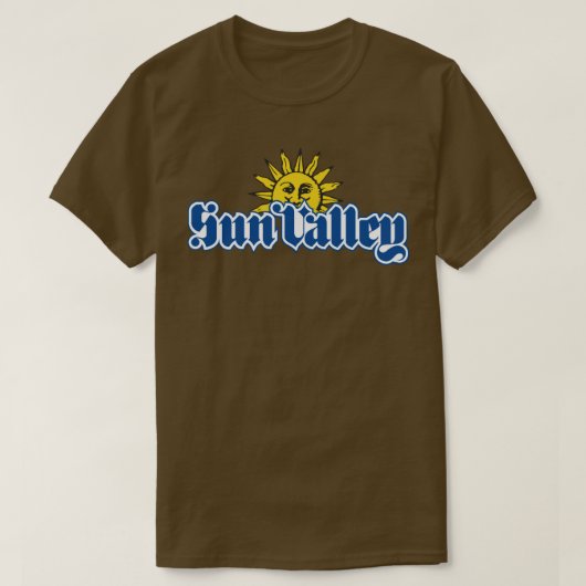 Ski Sun Valley Idaho USA Sticker Kleding Home Deco T-shirt (Design voorkant)