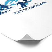 Ski Sundown Connecticut Ski Resort Skiing Skier  Poster (Hoek)