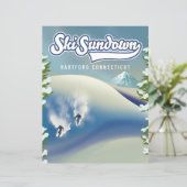 Ski Sundown Hartford Connecticut poster (Staand voorkant)