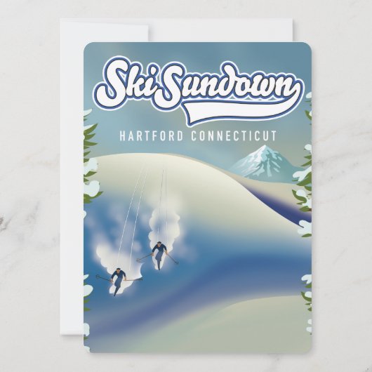 Ski Sundown Hartford Connecticut poster (Achterkant)