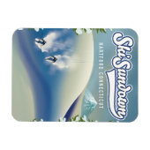 Ski Sundown Hartford Connecticut poster Magneet (Horizontaal)