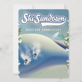 Ski Sundown Hartford Connecticut ski-poster (Voorkant)