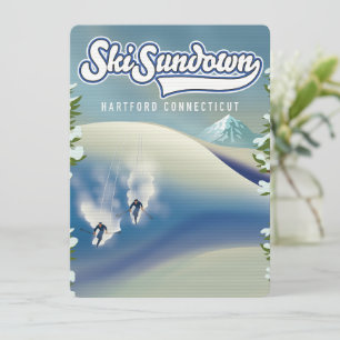 Ski Sundown Hartford Connecticut ski-poster