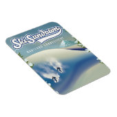 Ski Sundown Hartford Connecticut ski-poster Magneet (Rechterzijde)