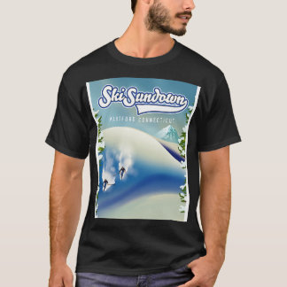 Ski Sundown New Hartford ski-poster T-shirt