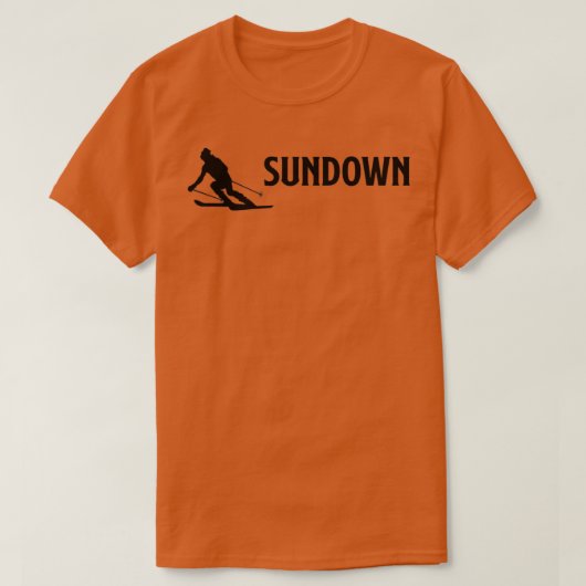 Ski Sundown Sundown Mountain Resort CT Skiing T-shirt (Design voorkant)