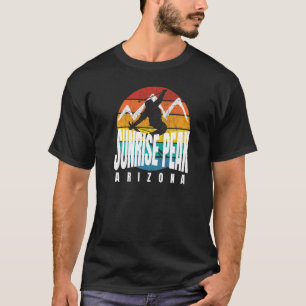 Ski Sunrise Peak Rad Ski Jumper Retro Sunset Sunri T-shirt