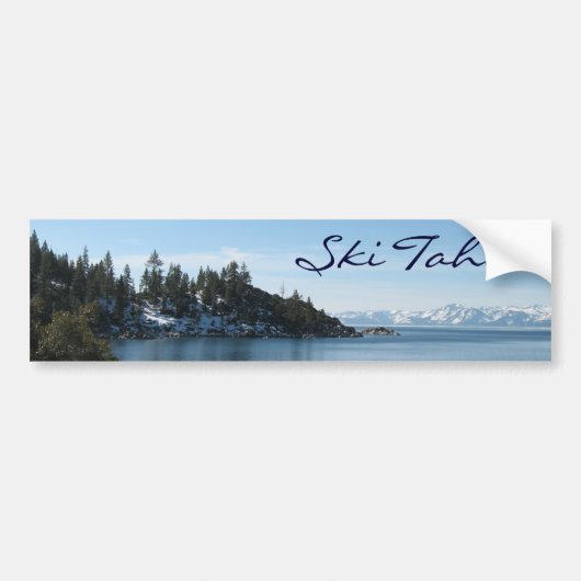 Ski Tahoe, Incline Village in Lake Tahoe Bumpersticker (Voorkant)