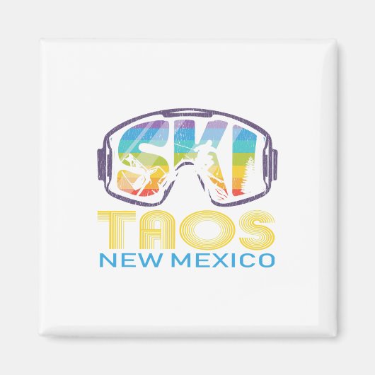 Ski Taos New Mexico Skiing Vacation Magneet (Voorkant)