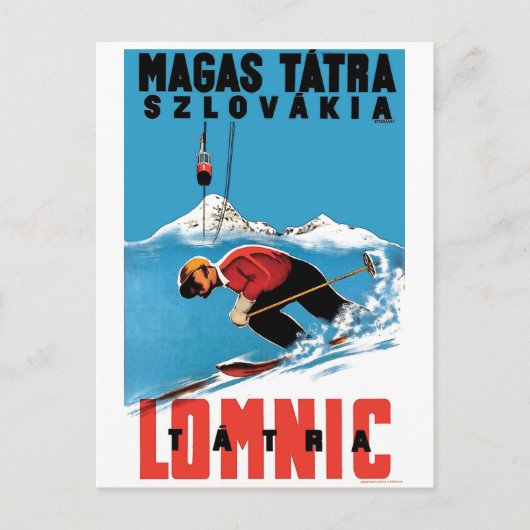 Ski te Magas Tatra, Slowakije Briefkaart (Voorkant)