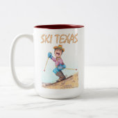 Ski Texas Tweekleurige Koffiemok (Links)