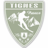 Ski Tignes France Sticker (Voorkant)