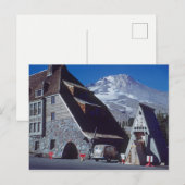 Ski Timberline Lodge Mt Hood Oregon Foto 1950 Briefkaart (Voorkant / Achterkant)