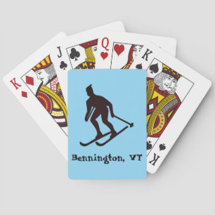 Ski Town Bennington, VT (Southwest Vermont Skiën) Pokerkaarten