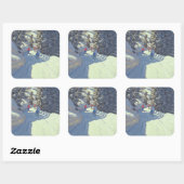 Ski Trail Lofer 2004 Vierkante Sticker (Vel)