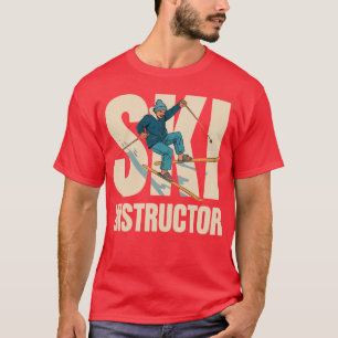 Ski trainer ski-instructeur skiën grappige skilera t-shirt