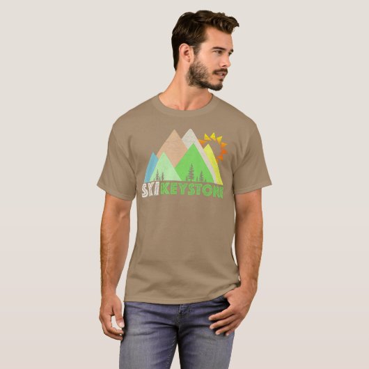 Ski-trapezium - trapezium t-shirt (Voorkant volledig)