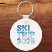 Ski Trip 2025 Men Women Funny Skiing 1 Sleutelhanger (Voorkant)