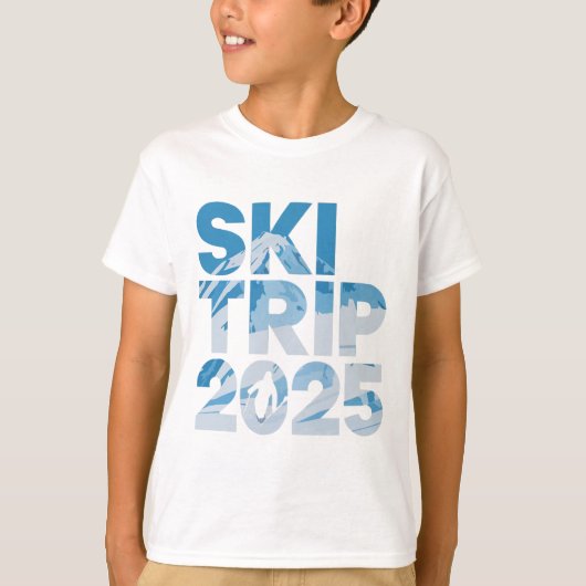 Ski Trip 2025 Men Women Funny Skiing 1 T-shirt (Voorkant)