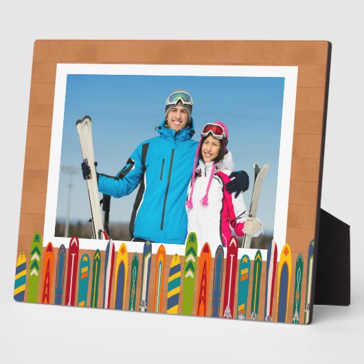 Ski Trip Photo Keepsake Fotoplaat (Zijkant)