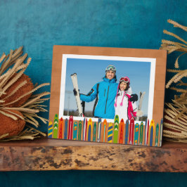 Ski Trip Photo Keepsake Fotoplaat