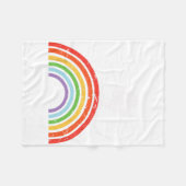Ski Trip Skien Regenboog Fleece Deken (Voorkant (Horizontaal))