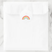 Ski Trip Skien Regenboog Ronde Sticker (Tas)