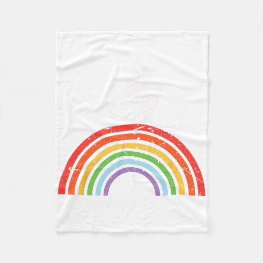 Ski Trip Skiing Rainbow Fleece Deken (Voorkant)