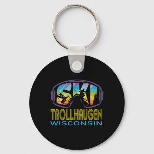 Ski Trollhaugen Wisconsin Ski Vakantie Sleutelhanger