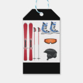 Ski-uitrusting Custom Gift Labels Cadeaulabel (Voorkant)