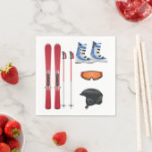 Ski-uitrusting Papieren servetten (Insitu)