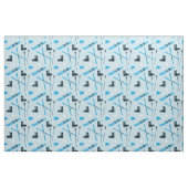 Ski-uitrusting Ski's Laarzen en Stokken Patroon Stof (Fat Quarter)