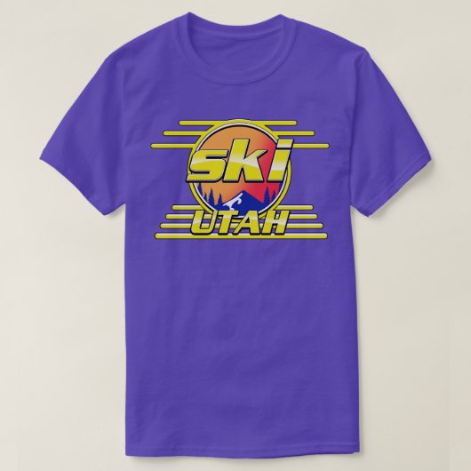 Ski Utah 80s T-shirt (Design voorkant)