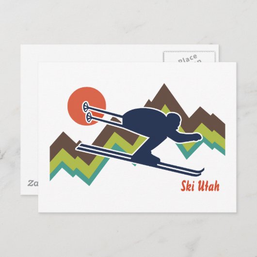 Ski Utah Briefkaart (Voorkant / Achterkant)